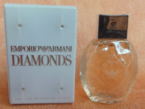 ARMANI Emporio Diamonds edp 5ml flacon taille diamant pleine + Boite neuve