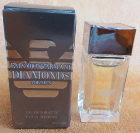 ARMANI Emporio diamonds for men edt pour homme 4ml pleine + Boite neuve