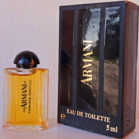 ARMANI edt femme 5ml pleine + Boite date de 1982