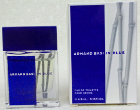 BASI in blue edt pour homme 4,9ml pleine + Boite neuve