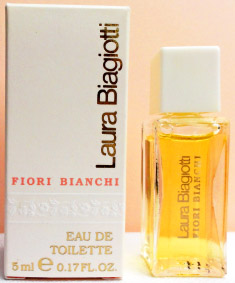 BIAGIOTTI Fiori bianchi edt 5ml pleine boite mauvais état