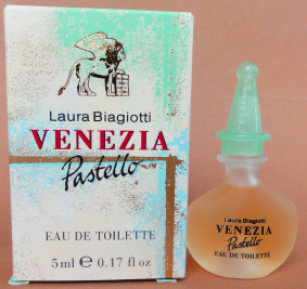 BIAGIOTTI Venezia pastello edt 5ml bc vert texte noir pleine boite 