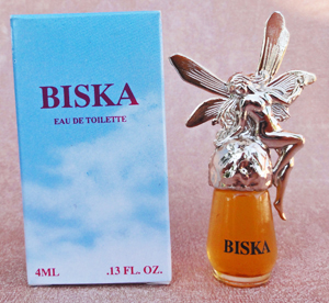 BISKA edt 4ml pleine dorée + Boite