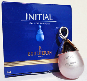 BOUCHERON  initial edp 5ml perle gris rosée avec sérigraphie pleine + Boite