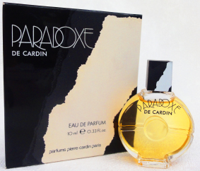 CARDIN Paradoxe edp 10ml bc noir et blanc pleine grande boite rare