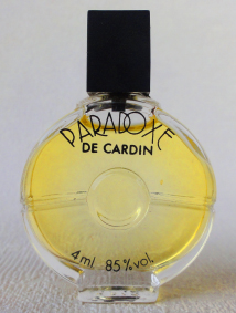 CARDIN Paradoxe edp 4ml 80% vol bc noir pleine sans boite date de 1983 5€