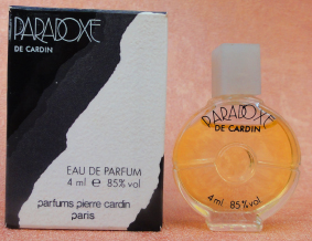 CARDIN Paradoxe edp 4ml bc blanc pleine boite