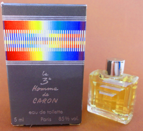 CARON Le 3e homme edt 4ml verre teinté pleine boite