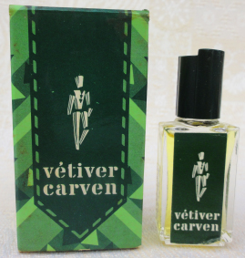 CARVEN Vétiver edt pour Mr 5ml étiquette papier pleine boite ancienne