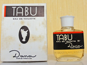 DANA Tabu edt 3,5ml pleine + Boite tachée