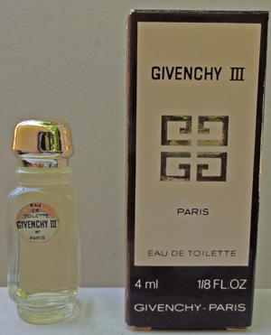 GIVENCHY 3 edt 3,75ml pleine + Boite 2e édition