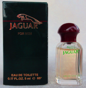 JAGUAR for men edt 5ml verre transparent pleine + Boite