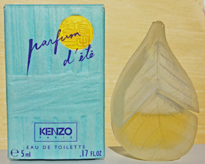 KENZO Parfum d'été edt 5ml pleine + Boite carton date de 1992