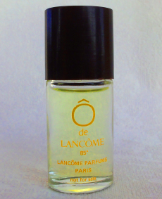 LANCOME ô edt 7,5ml 85% sérigraphie jaune écrit not for sale pleine sans boite