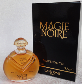 LANCOME Magie noire edt 7,5ml bc transparent sérig 7lignes plein boite noire