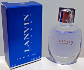 LANVIN  L'homme edt 5ml pleine + Boite neuve