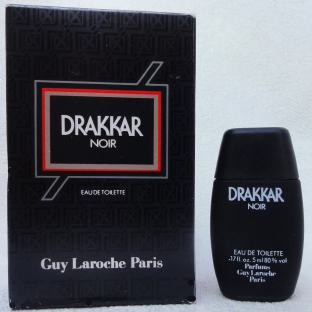 LAROCHE drakkar noir edt 5ml texte 7 lignes pleine boite