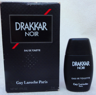 LAROCHE drakkar noir texte 5 lignes pleine boite état moyen dist USA