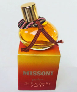MISSONI parfum 7ml collerette tissu + lien au goulot boite neuve