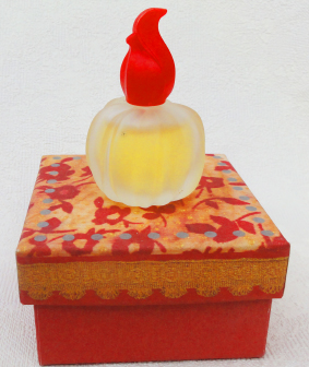 MORRIS Batik edt 7ml verre dépoli pleine boite carré rouge 