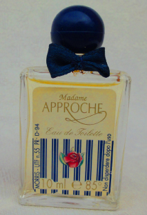 MORRIS Madame approche edt 10ml noeud tissu bc bleu pleine sans boite 