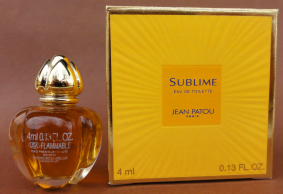 PATOU Sublime edt 4ml pleine boite étiquette orange neuve