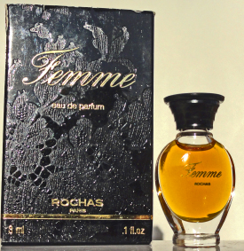 ROCHAS Femme edp 3ml pleine + Boite décor dentelle