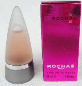 ROCHAS man edt 5ml verre dépoli pleine + Boite carton neuve