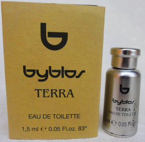 SILVIA Diana byblos terra edt 1,5ml pleine tube dans métal boite neuve