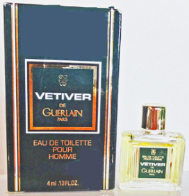 Vétiver edt pour homme 4ml avec étiquette pleine boite