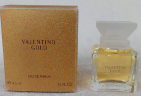 VALENTINO Gold edp 4,5ml pleine + Boite neuve
