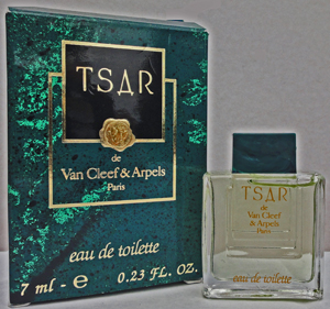 VAN CLEEF & AEPELS Tsar edt 7ml verre transparent pleine + Boite