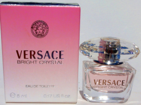 VERSACE Bright crystal edt 5ml pleine + Boite neuve