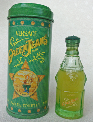 VERSACE Gianni Green jeans edt 7,5ml pleine + Boite métal