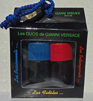 VERSACE Gianni Les Passionnels Versus duo edt homme femme 3,5ml pleines + Coffret