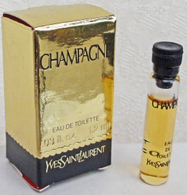 Yves SAINT LAURENT Champagne edt 1,2ml pleine + Boite date de 1993